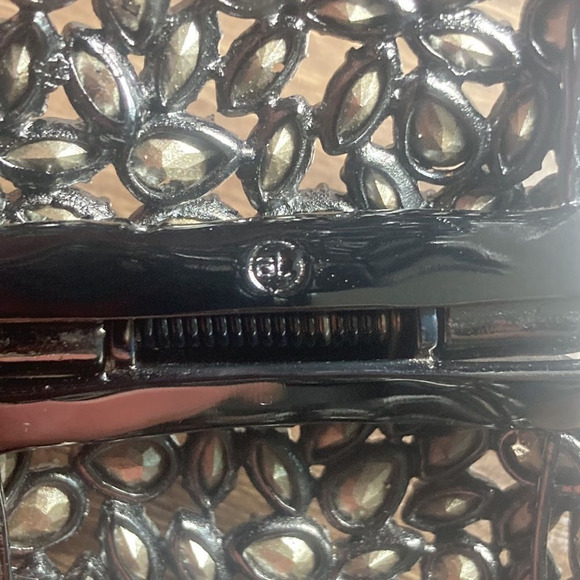 Alexis Bittar Bangle Cuff Bracelet with High Quality Crystals  Gun Metal Shade - Picture 6 of 14